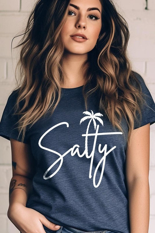 Salty Palm Graphic T Shirt