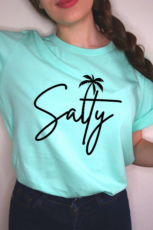 Salty Palm Graphic T Shirt