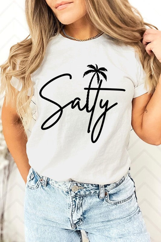 Salty Palm Graphic T Shirt