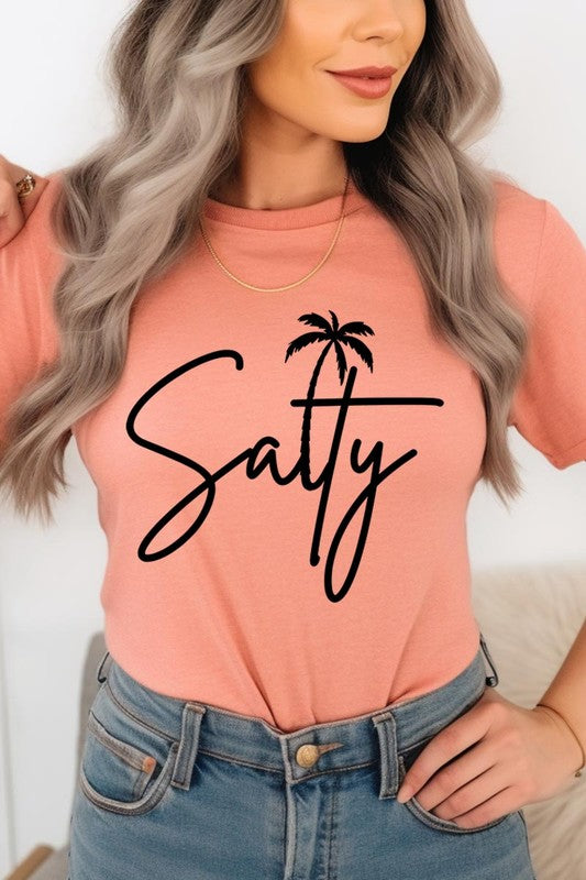 Salty Palm Graphic T Shirt