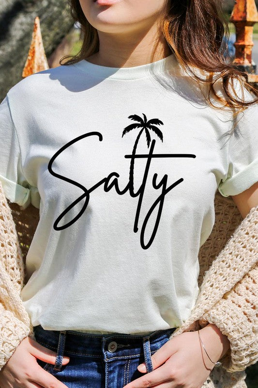 Salty Palm Graphic T Shirt