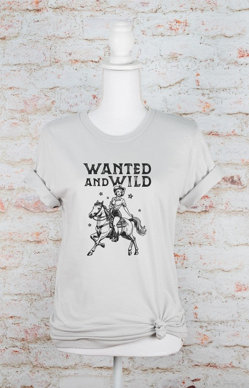 Plus Wanted and Wild Cowgirl Graphic Tee