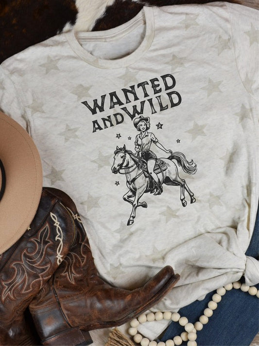 Plus Wanted and Wild Cowboy Graphic Tee