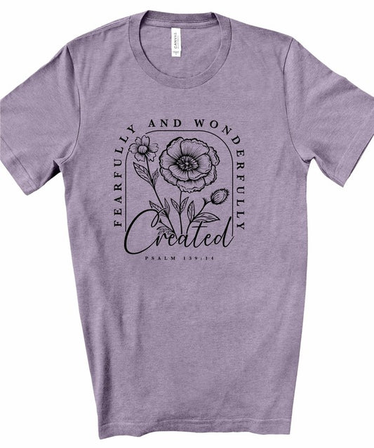 Fearfully and Wonderfully Created Graphic Tee