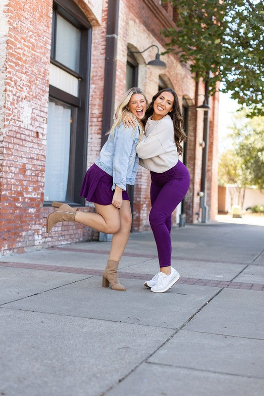 Purple Skort