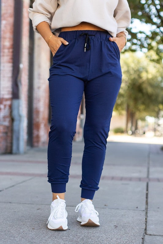 Navy Jogger Leggings