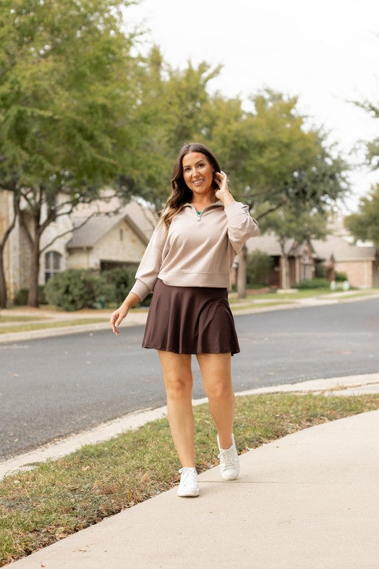 Brown Skort