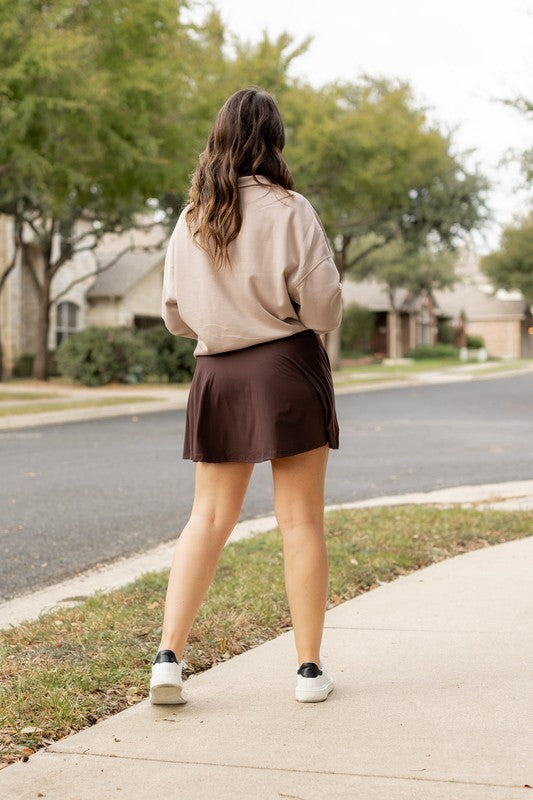 Brown Skort