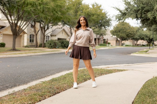 Brown Skort