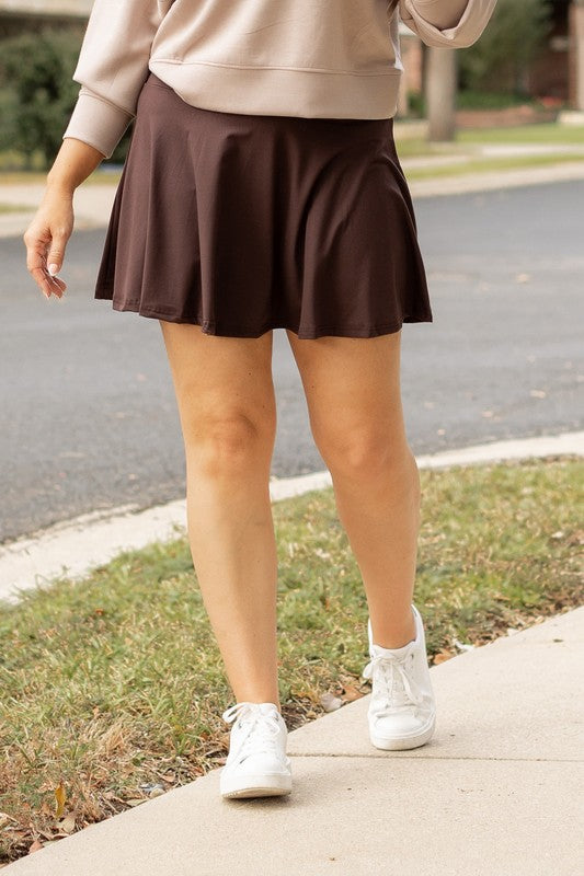 Brown Skort