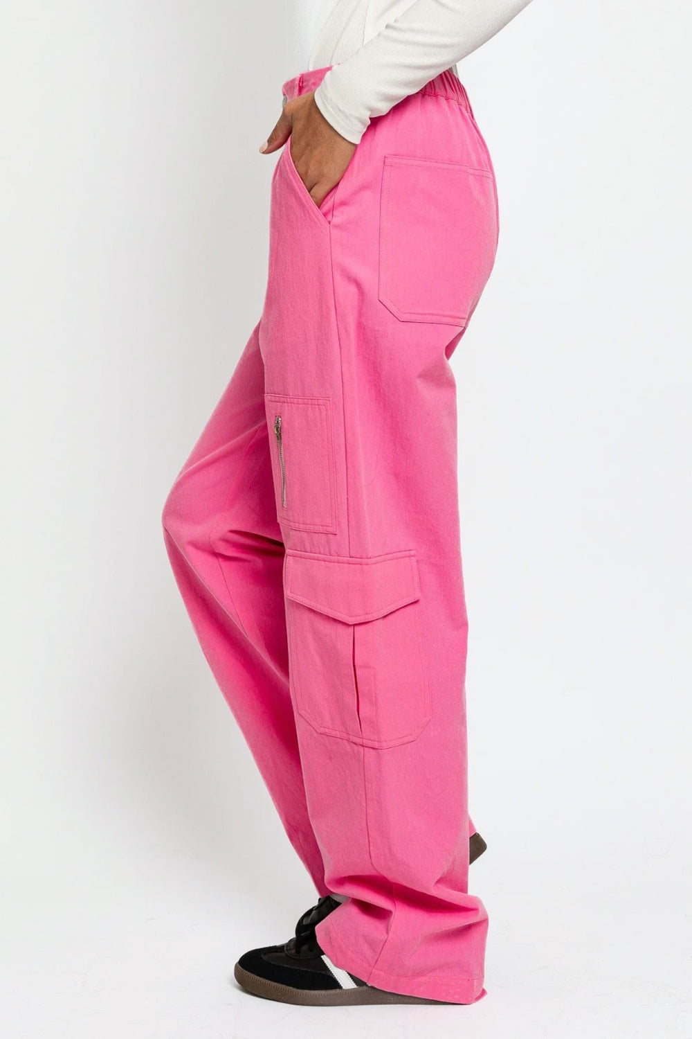 High Waist Wide Leg Cargo Pants