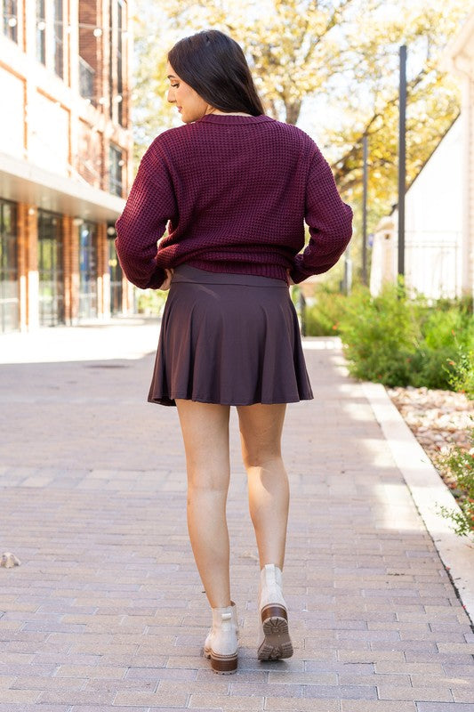 Brown Skort