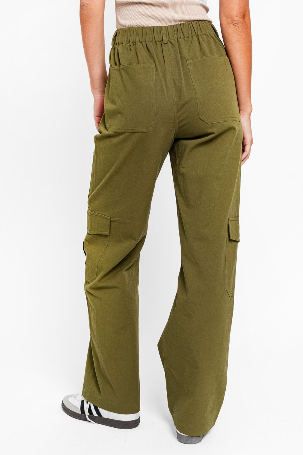 High Waist Wide Leg Cargo Pants