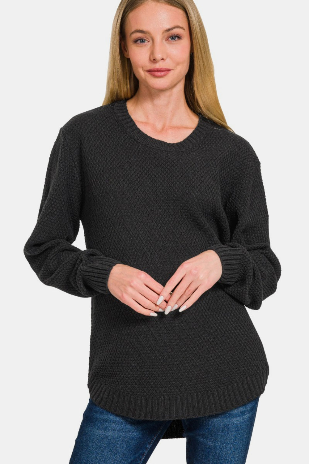 Round Neck Basic Sweater