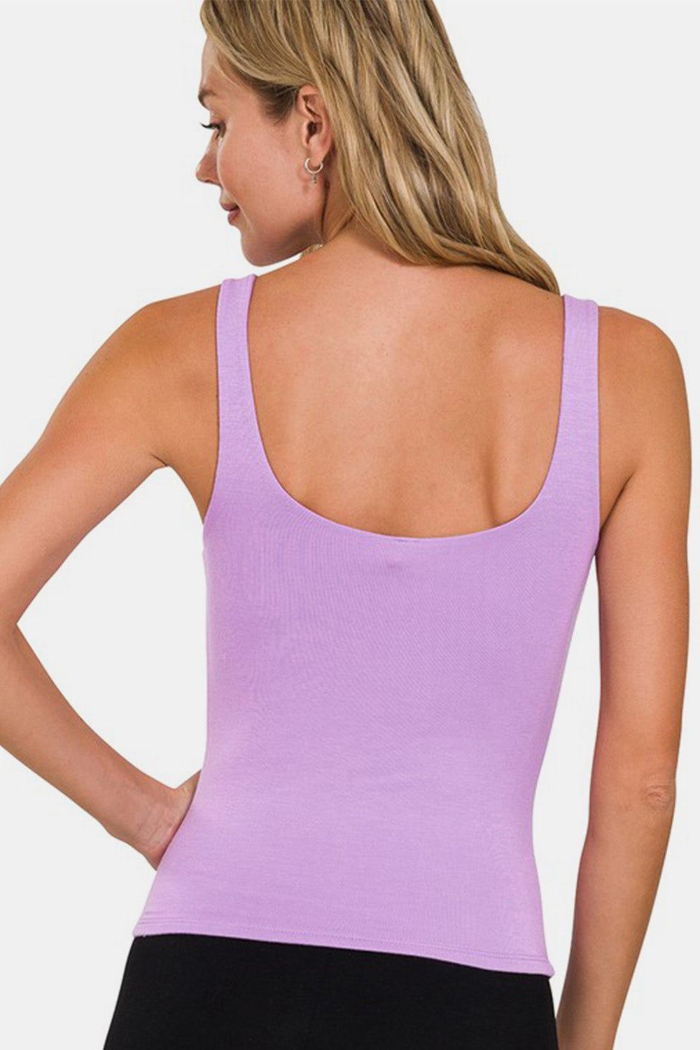 Premium Rayon Double Layered V-Neck Tank Top