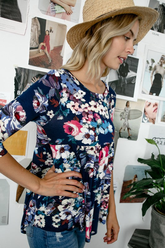 Floral Babydoll Top