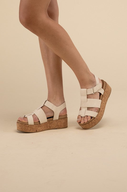 AMENDA Platform Wedge Sandal