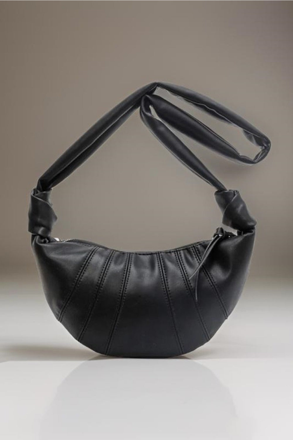 Vegan Leather Croissant Crossbody Shoulder Bag