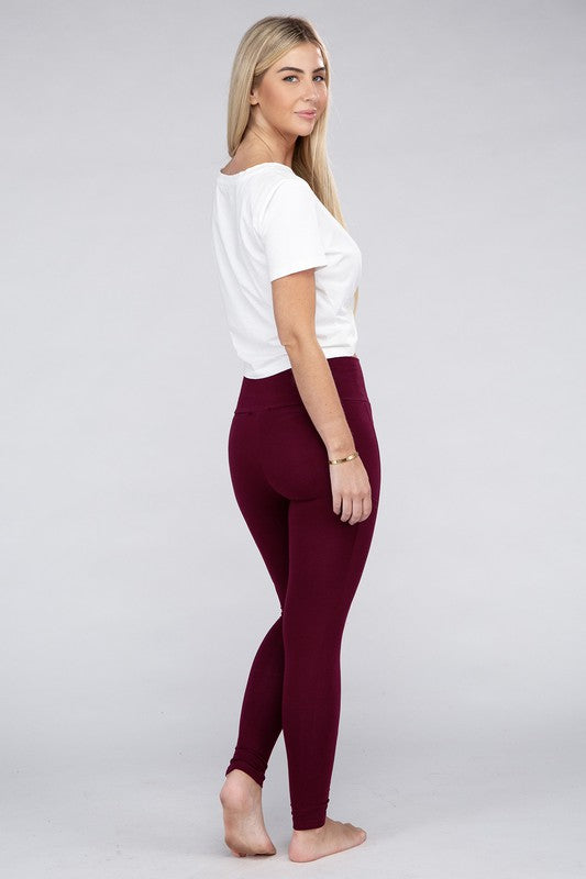 Cotton Leggings with Pockets