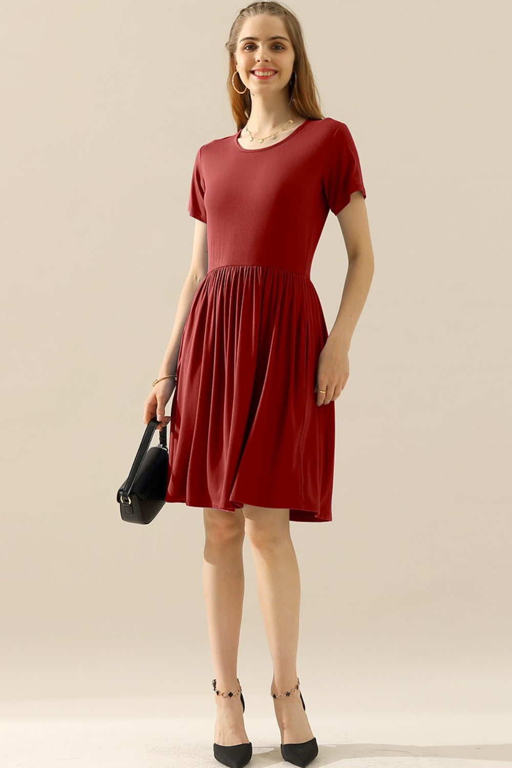 Fit & Flare Dress with Pockets