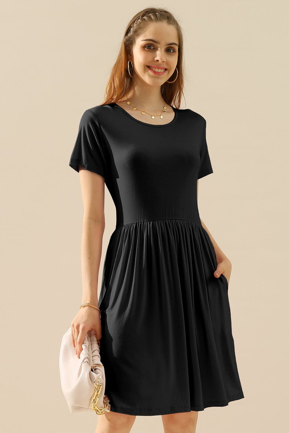 Fit & Flare Dress with Pockets