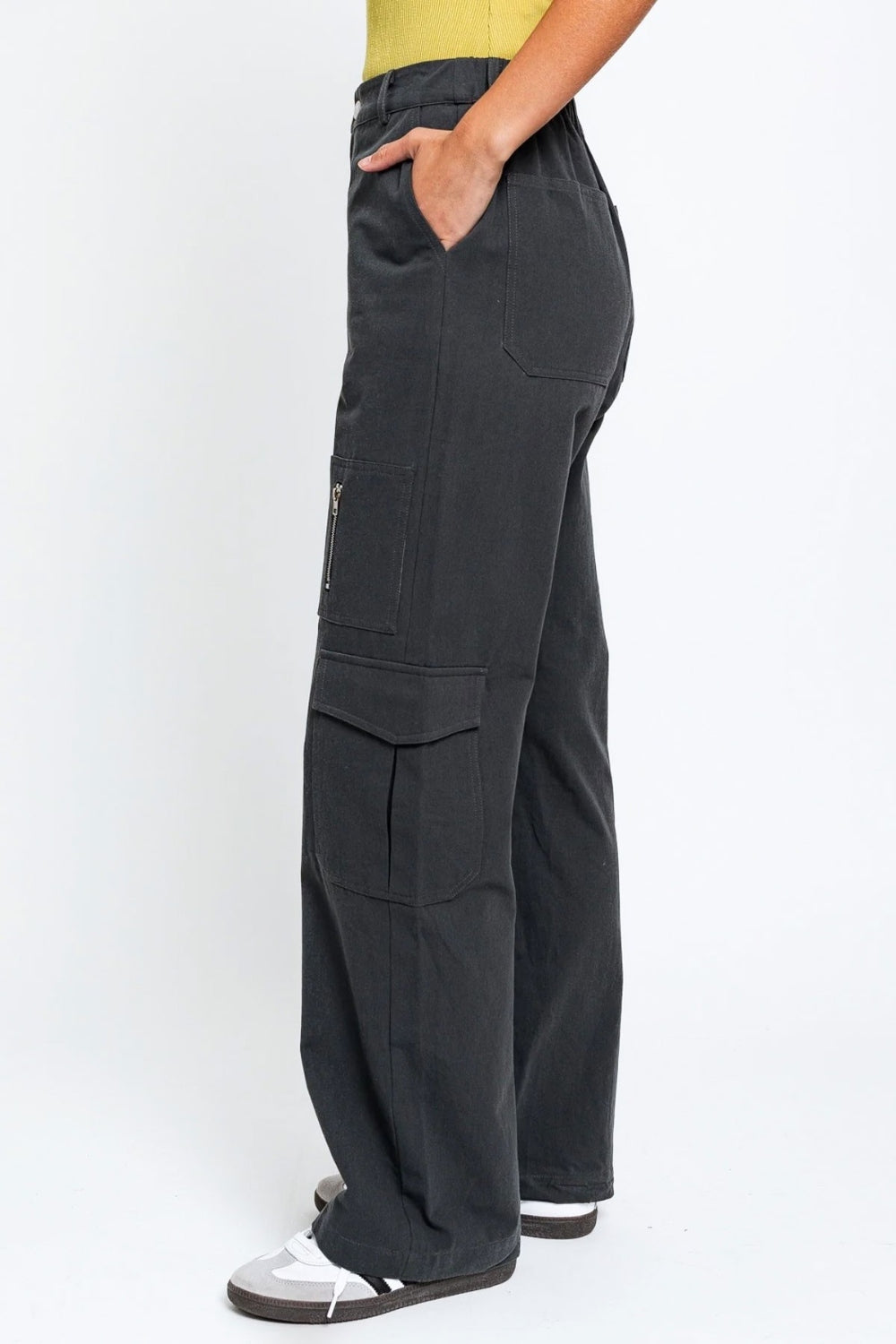 High Waist Wide Leg Cargo Pants