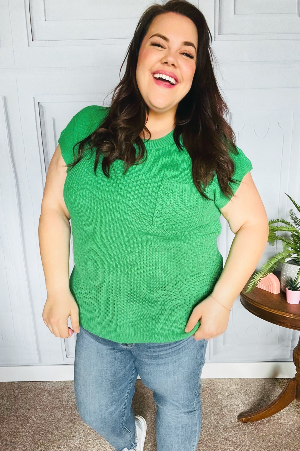 Kelly green 2024 sweater plus size