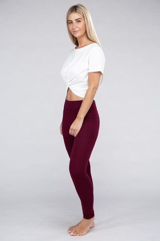 Cotton Leggings with Pockets