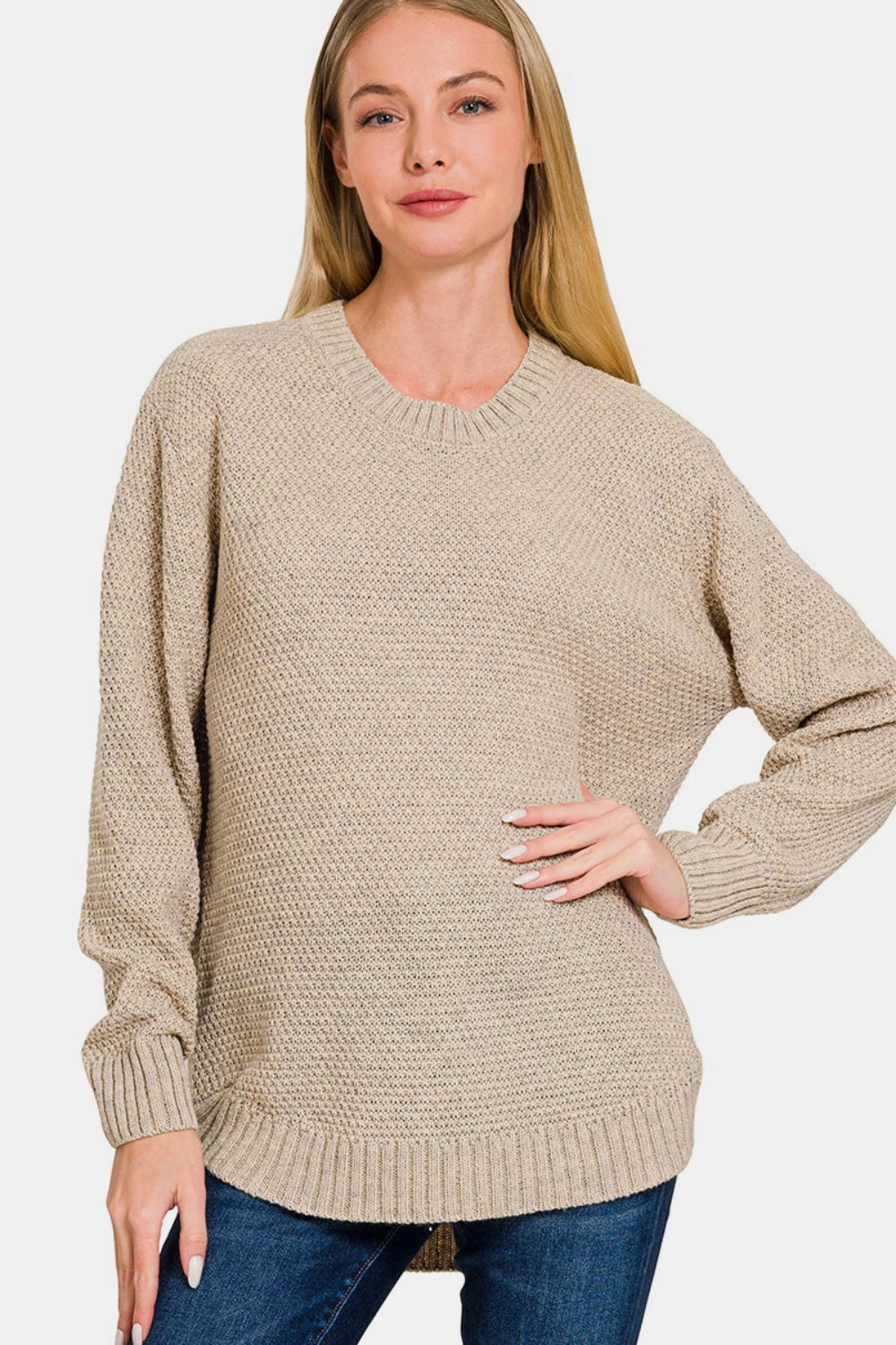 Round Neck Basic Sweater