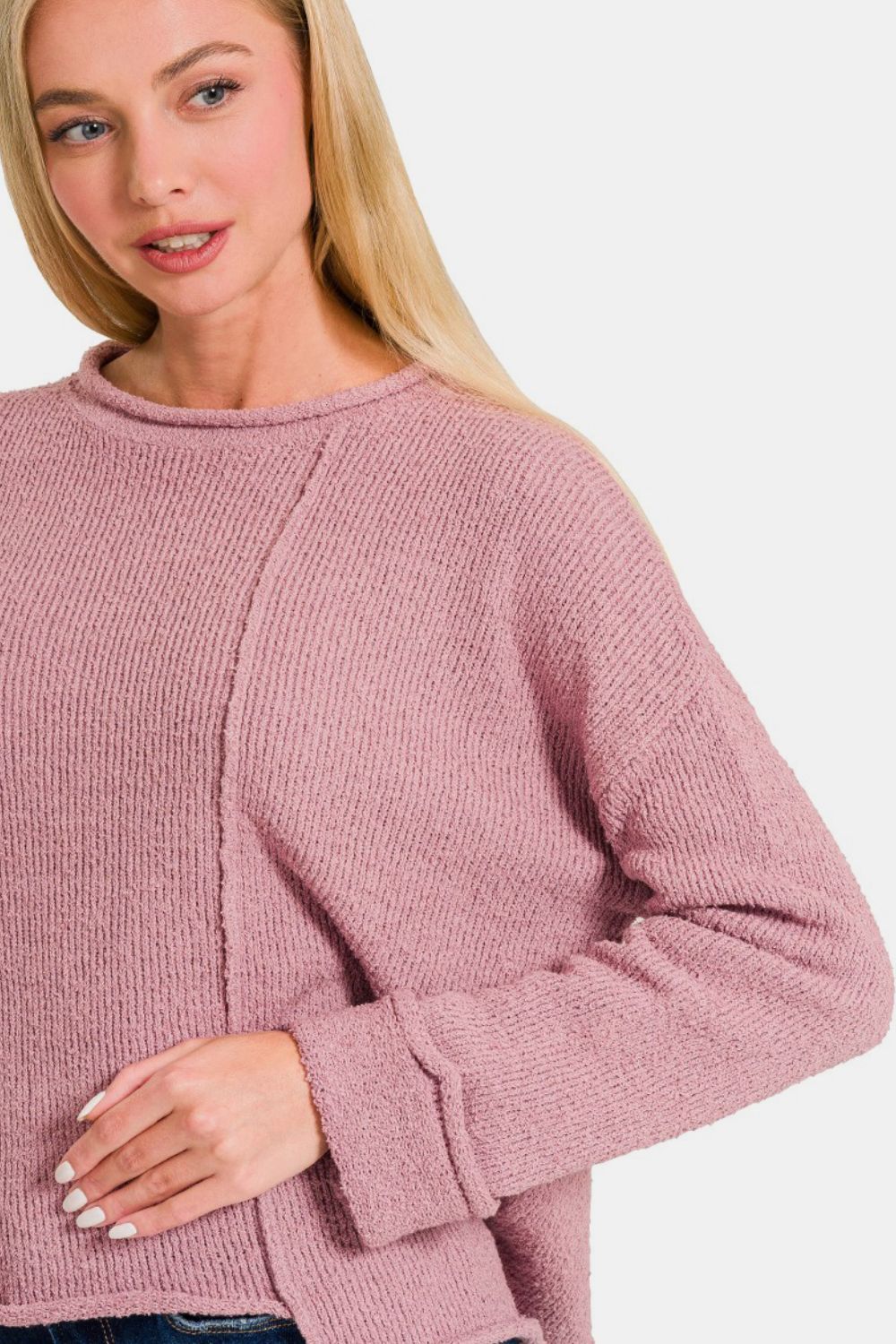 Asymmetric Hem Sweater