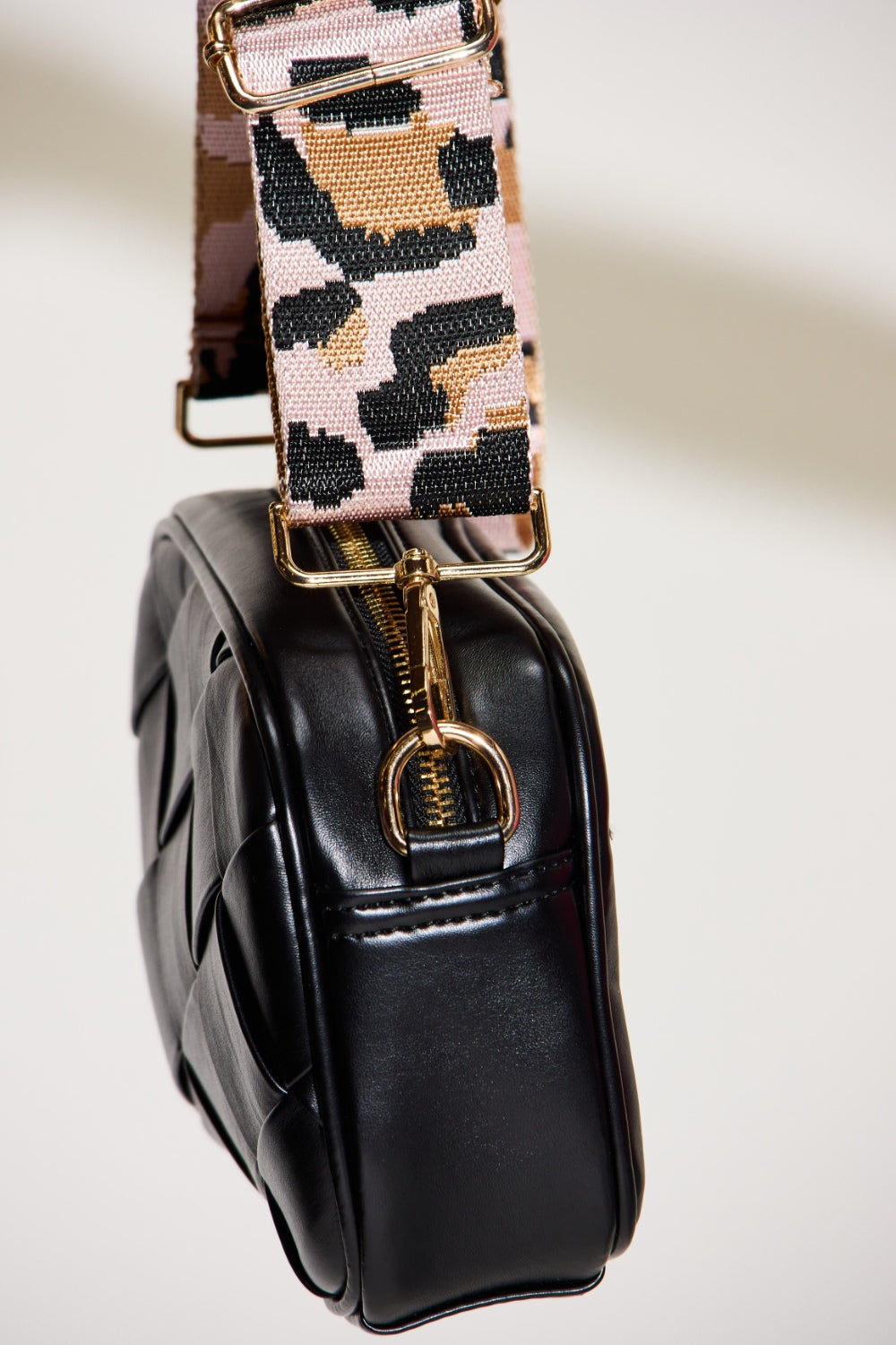 Leopard Strap Crossbody Shoulder Bag