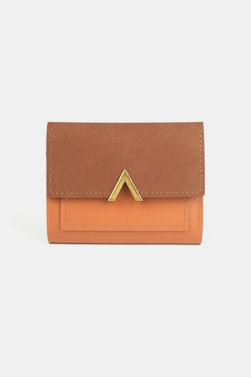 Vegan Leather Compact Trifold Wallet