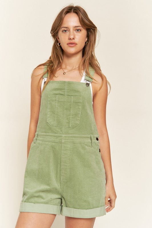 Corduroy Adjustable Shoulder Straps Overalls