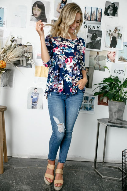 Floral Babydoll Top