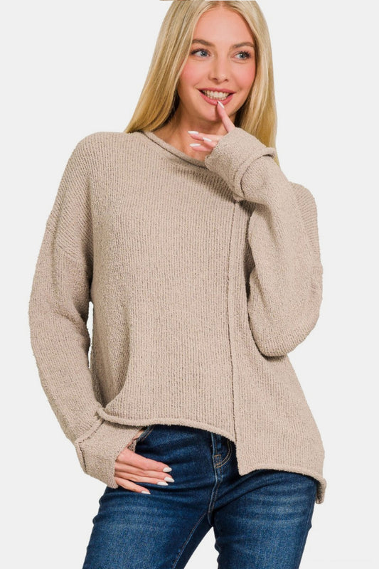 Asymmetric Hem Sweater