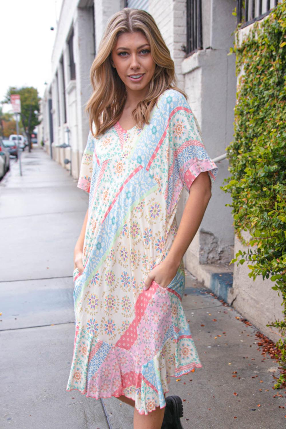 Boho clearance asymmetrical dress