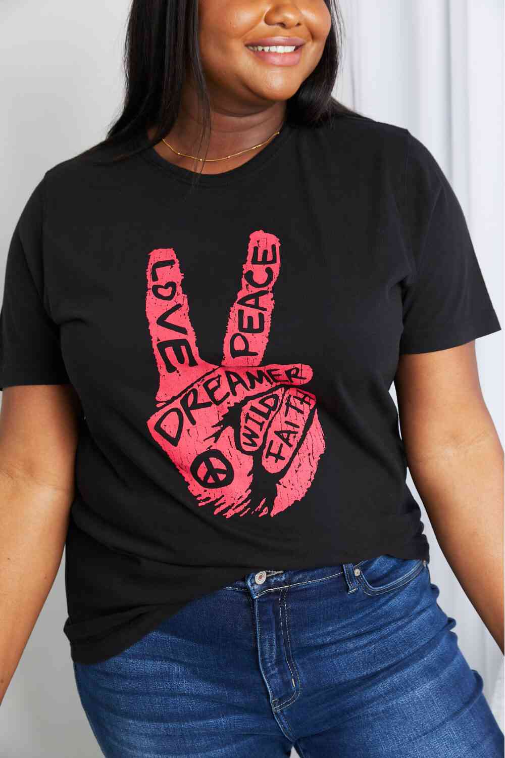 Peace Graphic Tunic T-Shirt