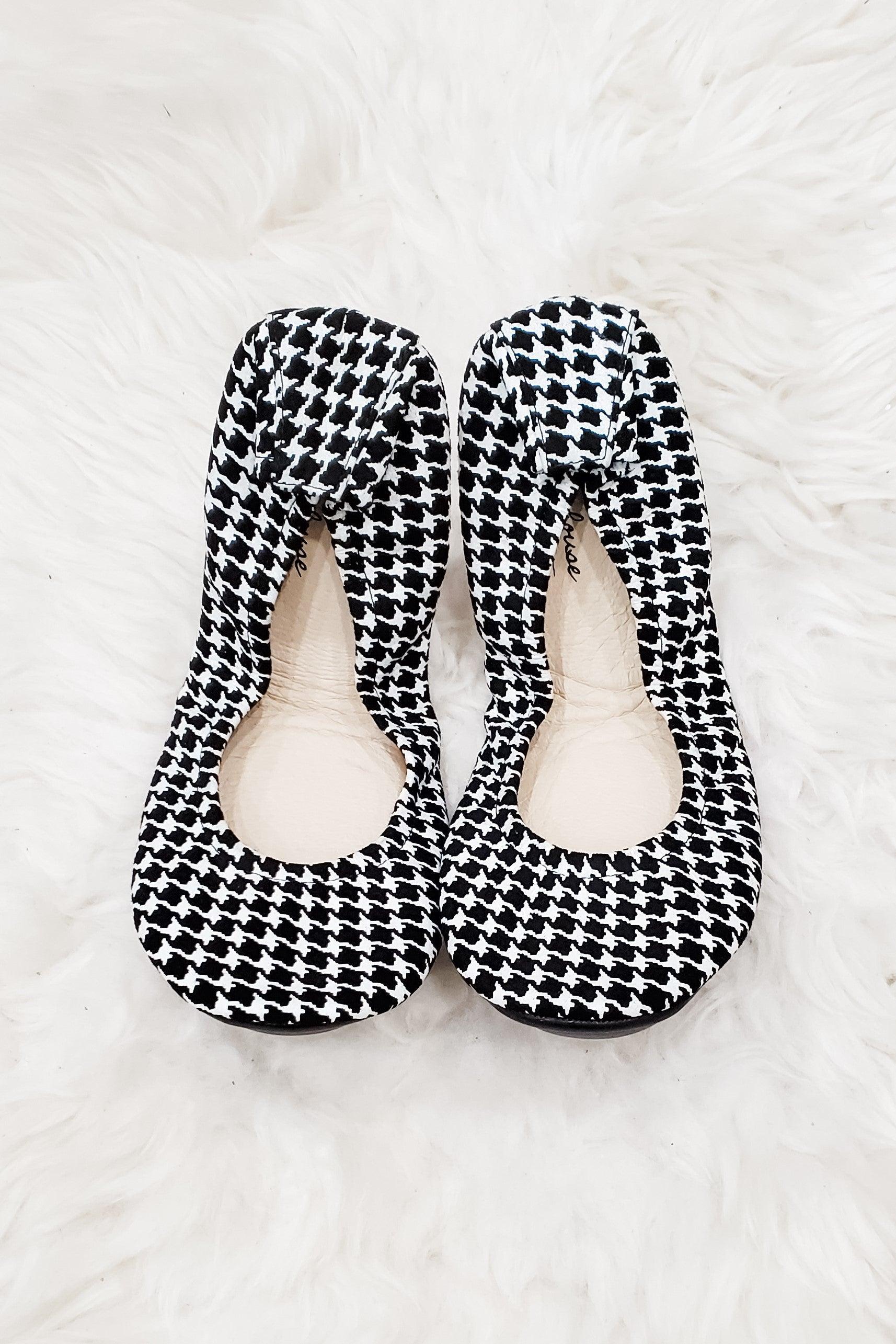 Size 5 Houndstooth Suede Storehouse Flats - Lavender Latte Boutique