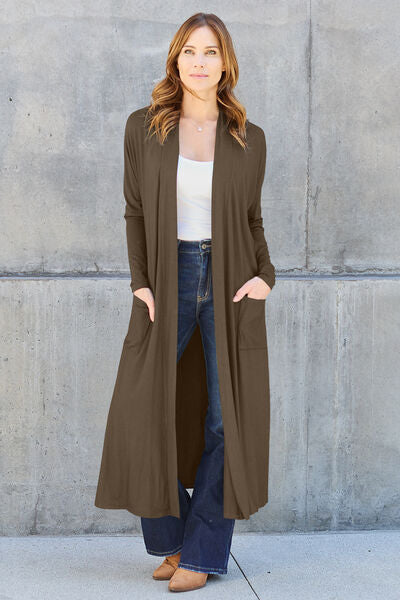 Open Front Long Sleeve Cardigan