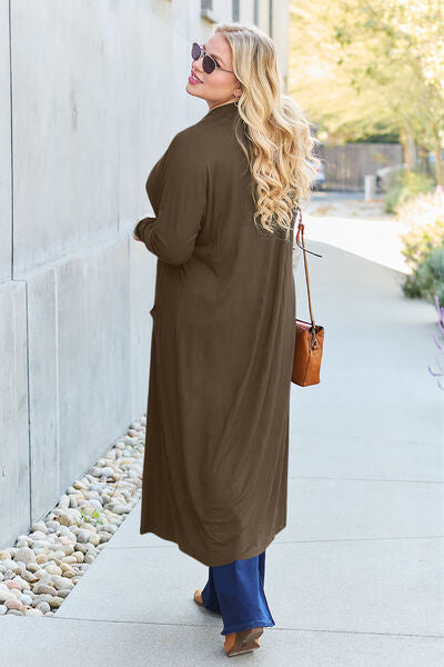 Open Front Long Sleeve Cardigan