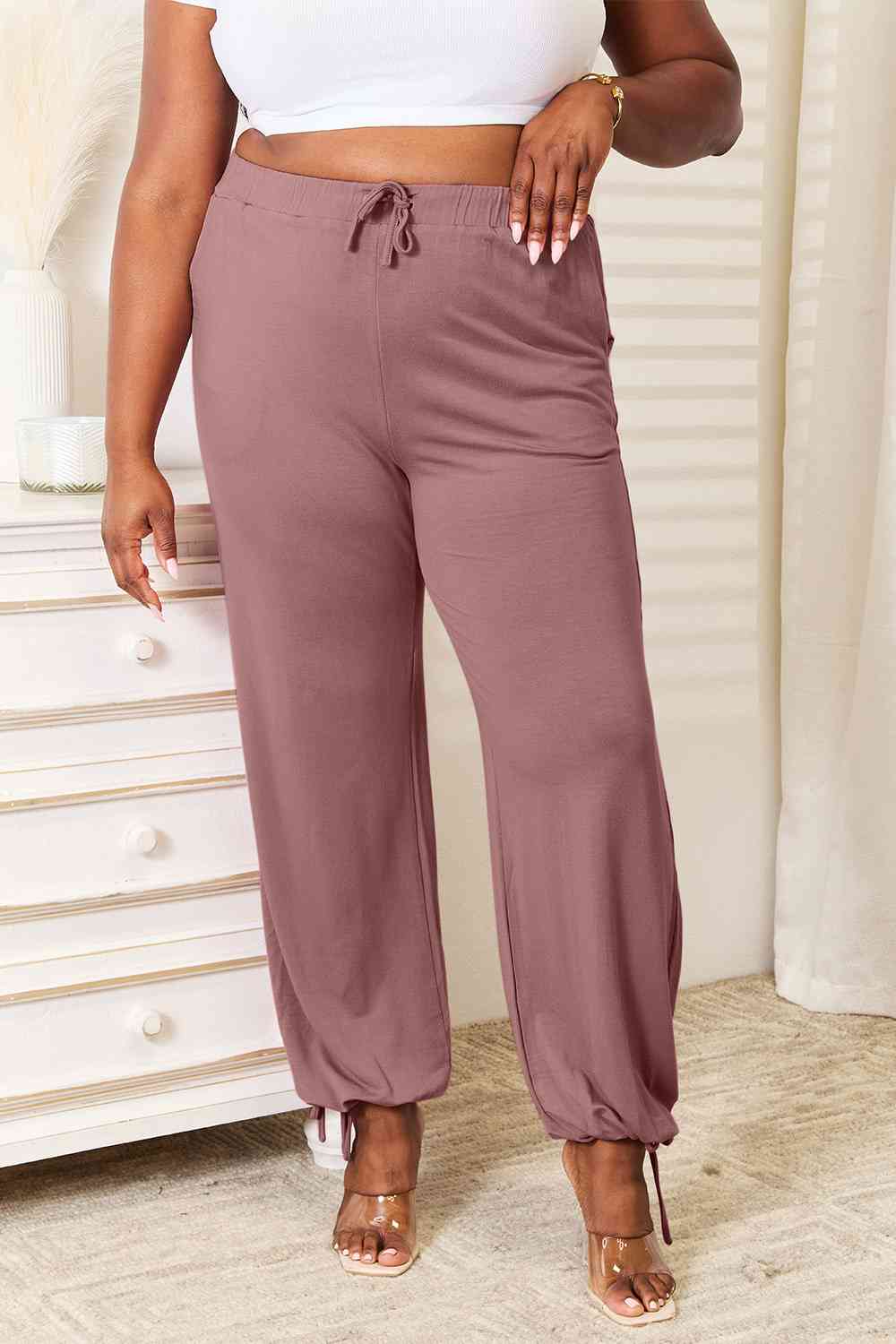 High Rise Linen Wide-Leg Pants - Plus Size Women Clothing – 3HLinen  Australia