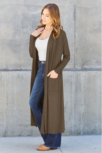 Open Front Long Sleeve Cardigan