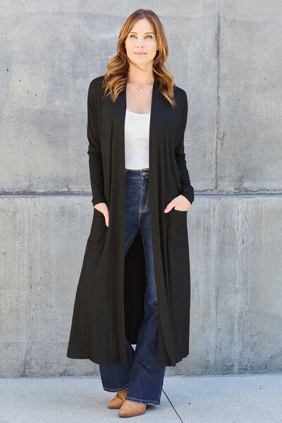 Open Front Long Sleeve Cardigan