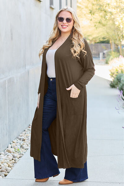 Open Front Long Sleeve Cardigan