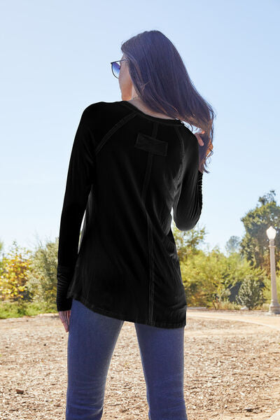 Round Neck Long Sleeve T-Shirt