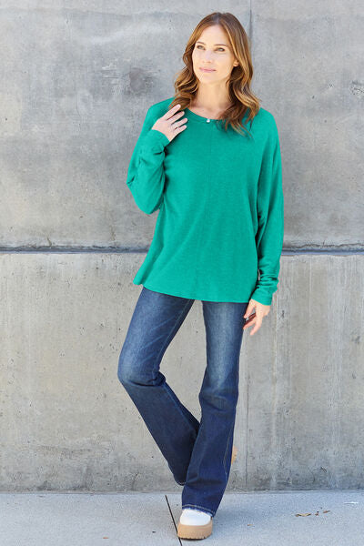 Round Neck Long Sleeve T-Shirt