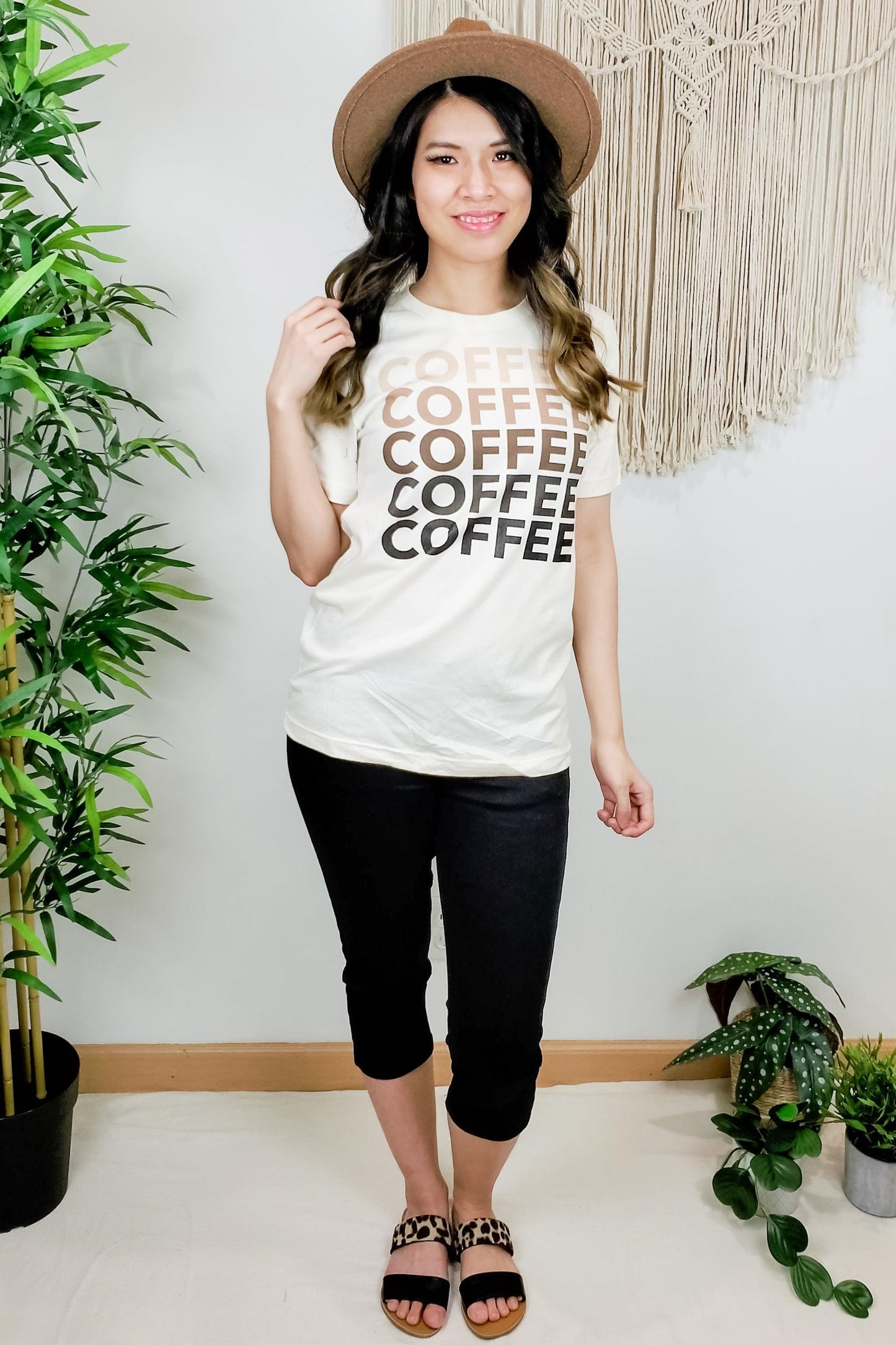 Shades of Coffee Graphic Tee - Lavender Latte Boutique