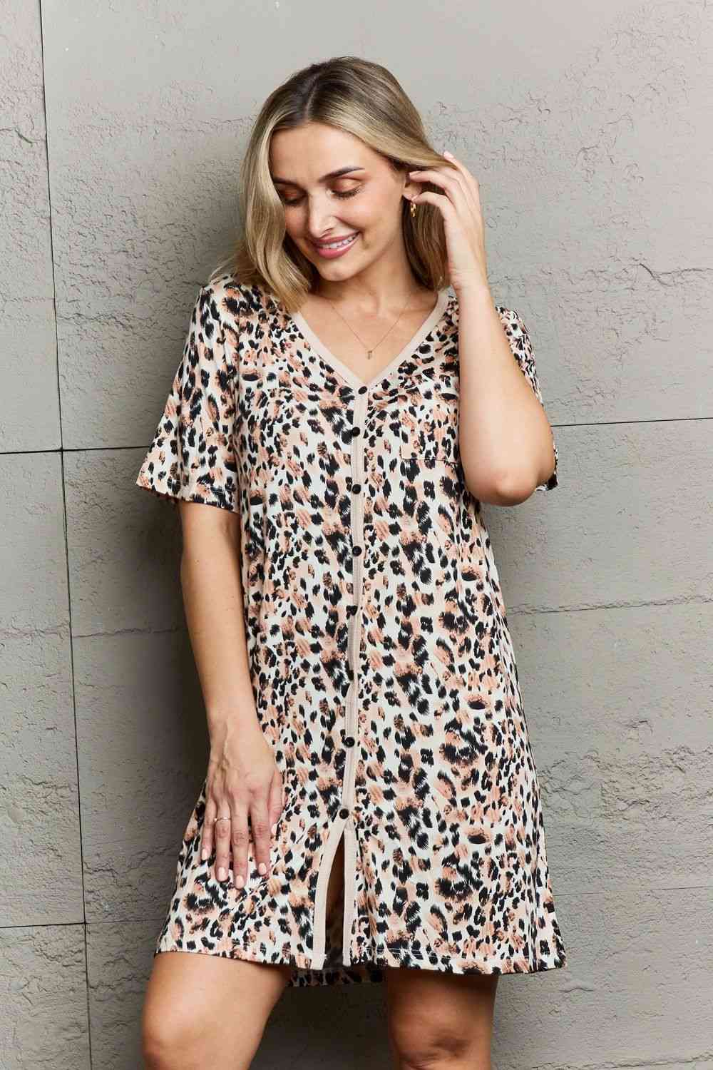 Button Down Sleep Dress