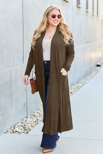 Open Front Long Sleeve Cardigan