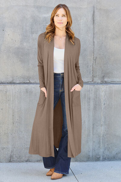 Open Front Long Sleeve Cardigan